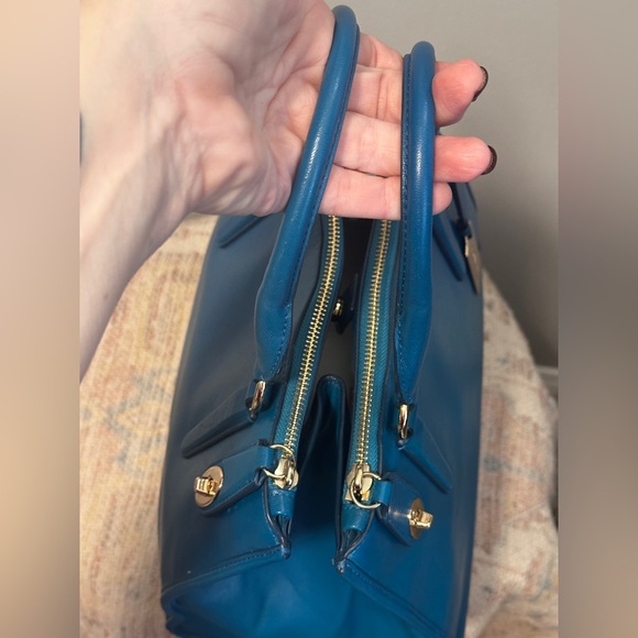 Coach Crosby Teal Leather Satchel - Picture 3 of 15